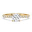 Cushion Diamond Engagement Ring with Pave Setting