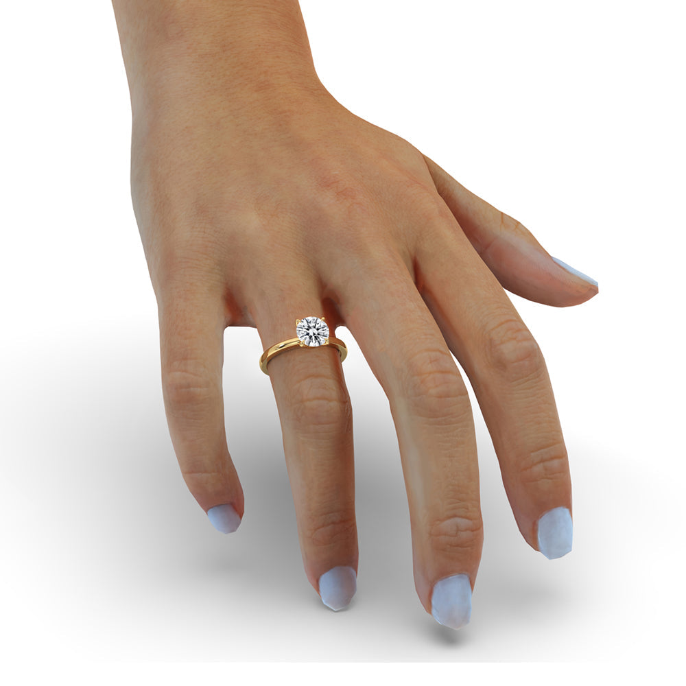 Round Solitaire Engagement Ring