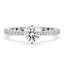 Round Cut Pave Diamond Ring