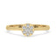 Antique Diamond Cluster Ring - Cathedral Setting