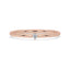 Dainty Engagement Ring Lab Grown Diamond in Rose Gold