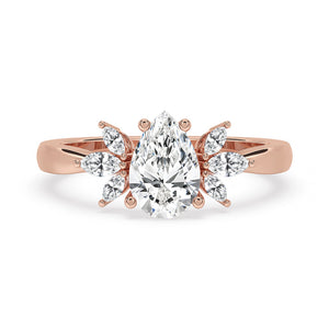 Pear Shape Diamond Ring for Modern Brides