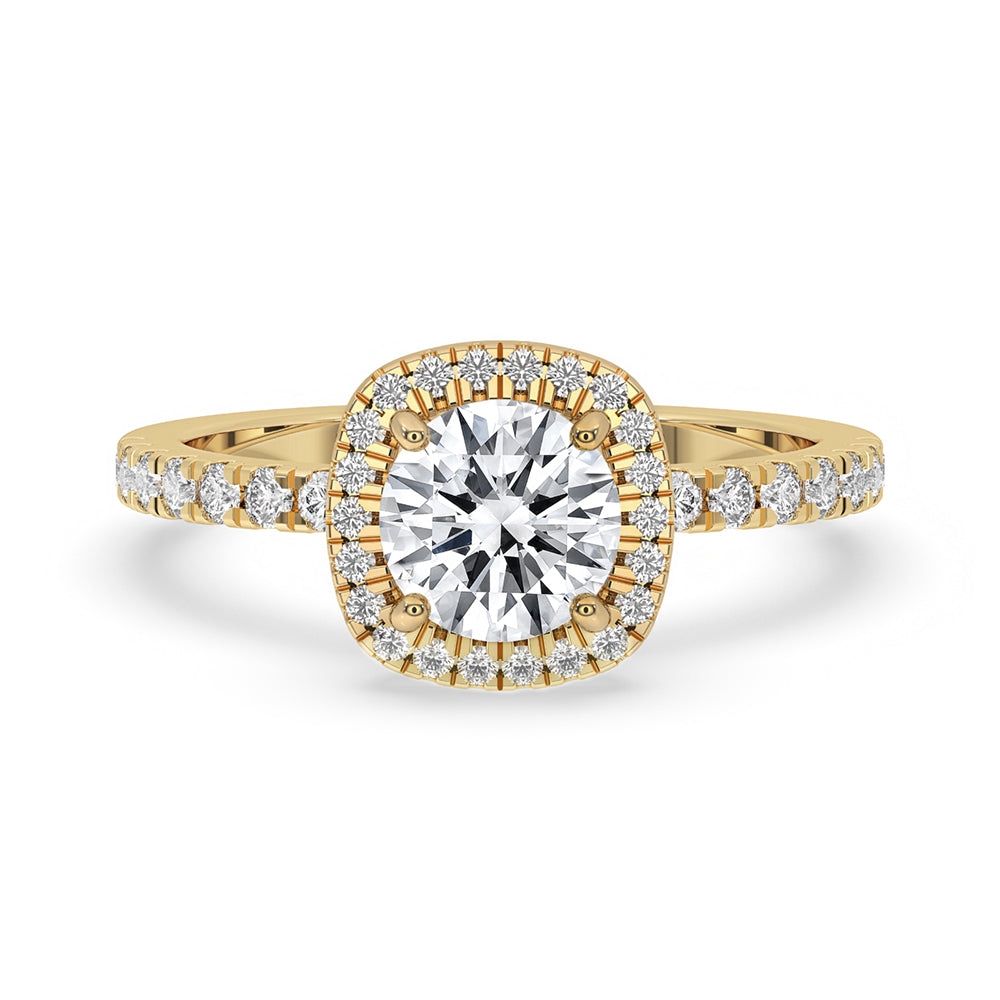 Engagement Ring Round Cut Halo Main image