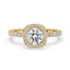 Engagement Ring Round Cut Halo