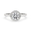 Halo Diamond Engagement Ring with Lab Grown Diamond