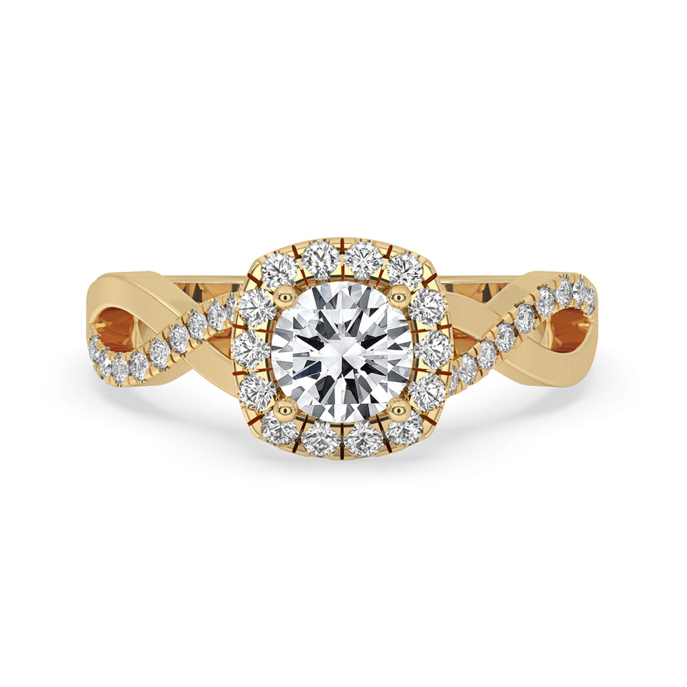 Round Halo Engagement Ring Timeless Sparkle and Beauty Main image