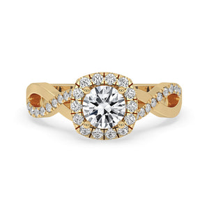 Round Halo Engagement Ring Timeless Sparkle and Beauty