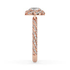 Round Diamond Engagement Ring - Twist Ring