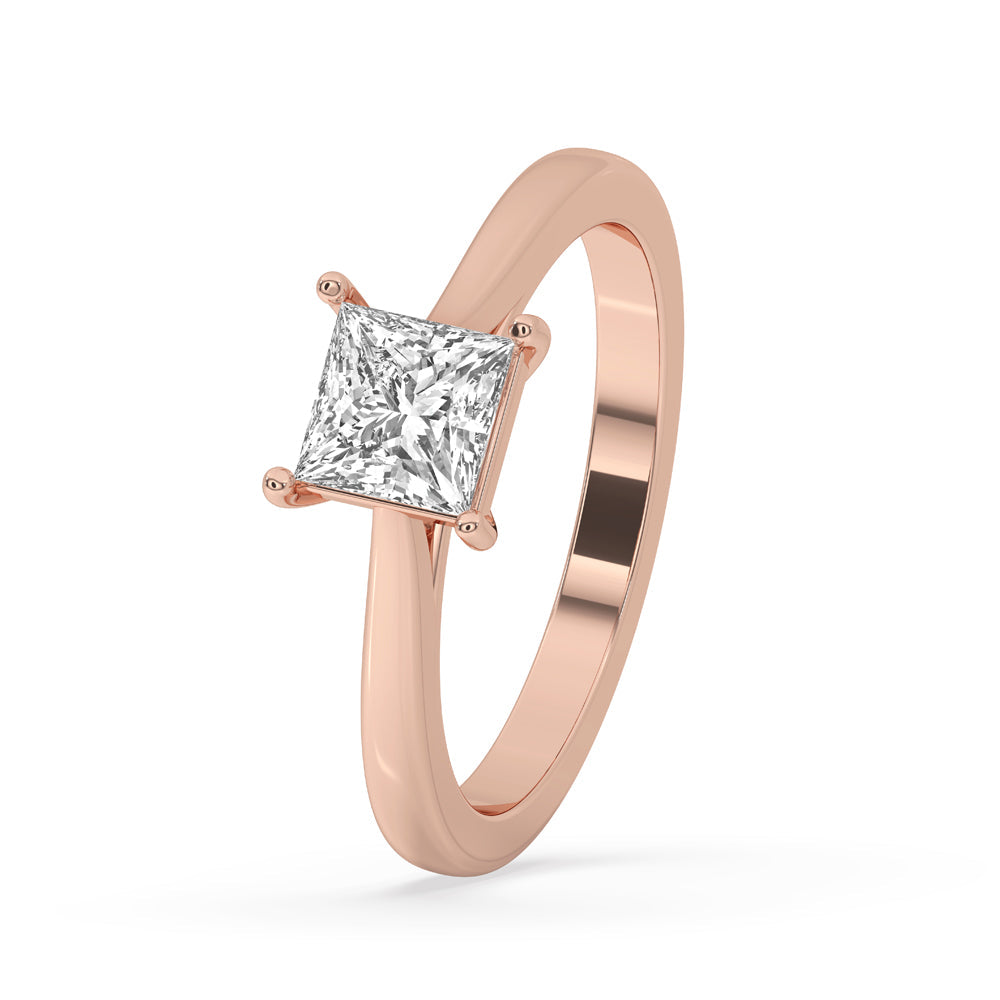 1 Carat Princess Cut Diamond Ring