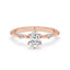 Pear Diamond Ring With Side Round Diamonds