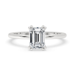 1 Carat Emerald Cut Diamond Ring