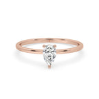Teardrop Engagement Ring With Solitaire Style