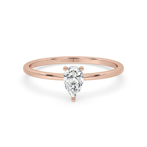 Teardrop Engagement Ring With Solitaire Style