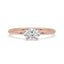 Gold Oval Diamond Engagement Ring With East West Setting