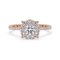 Round Diamond Classic Cathedral Engagement Ring