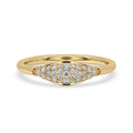 Round Cut Diamond Signet Ring