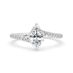 Marquise Pave Engagement Ring