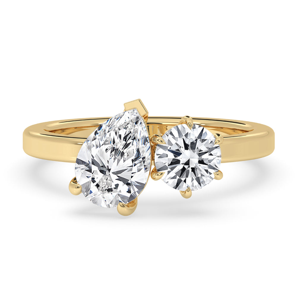 Toi et Moi Engagement Ring For Unique Dual Stone Design Hauptbild