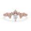 Pear Cut Engagement Ring with Rose Gold Setting