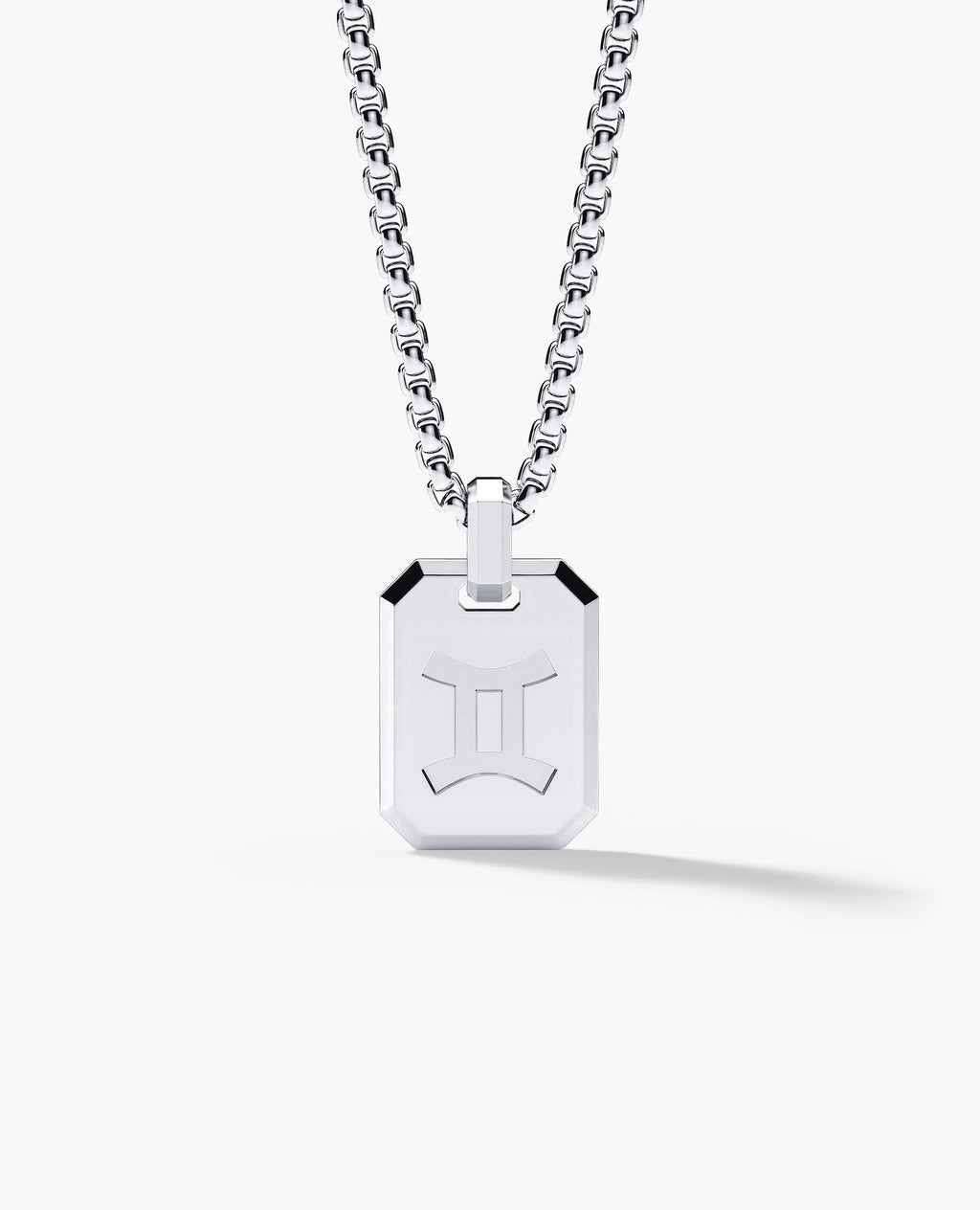 GEMINI MINI ZODIAC Dog Tag Gold Pendant