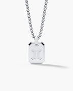 GEMINI MINI ZODIAC Dog Tag Gold Pendant