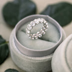 3.0 CT Oval Cut Moissanite Full Eternity Wedding Band