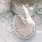 3.0 CT Oval Cut Moissanite Full Eternity Wedding Band