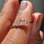 Marquise And Round Wedding Band In Chevron Style