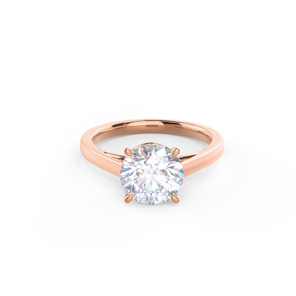 1.50 CT Round Brilliant Cut Moissanite Solitaire Engagement Ring