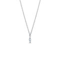 0.13 CT Marquise Moissanite Diamond Solitaire Pendent Necklace