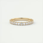 1.65CT Round Brilliant Cut Moissanite Full Eternity Wedding Band