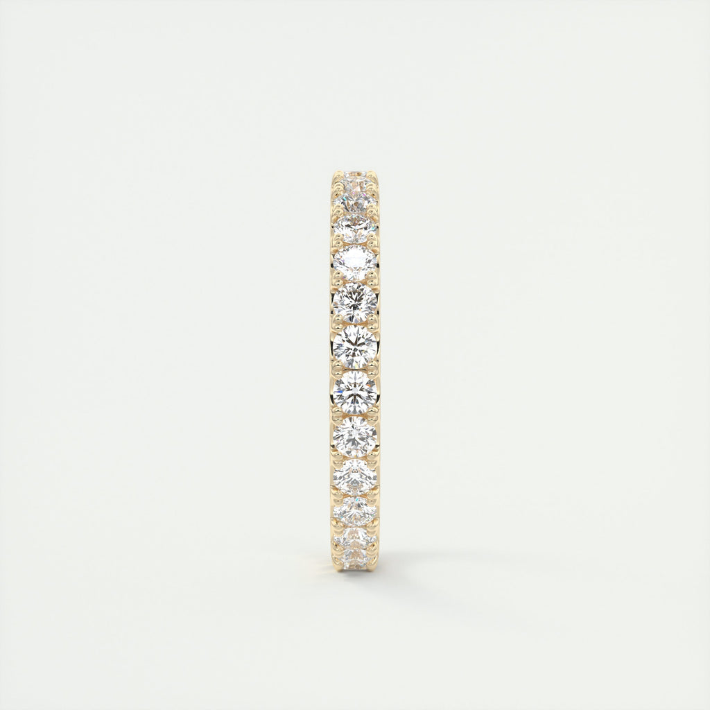 1.65CT Round Brilliant Cut Moissanite Full Eternity Wedding Band