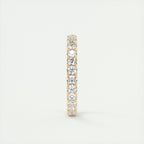 1.65CT Round Brilliant Cut Moissanite Full Eternity Wedding Band