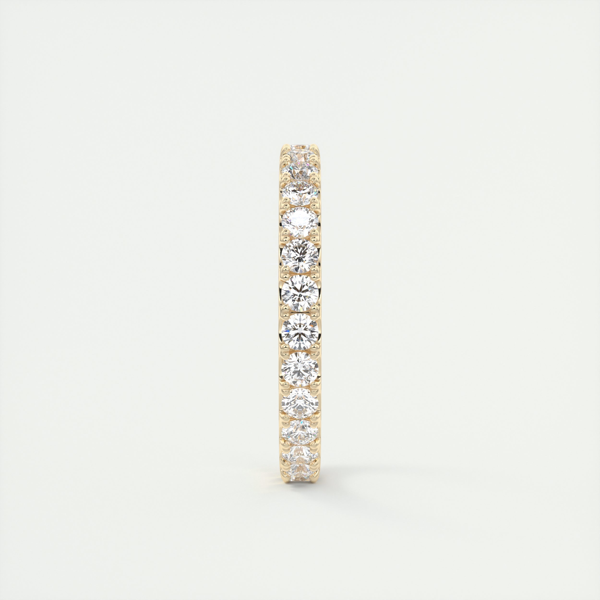 1.65CT Round Brilliant Cut Moissanite Full Eternity Wedding Band