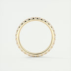 1.65CT Round Brilliant Cut Moissanite Full Eternity Wedding Band