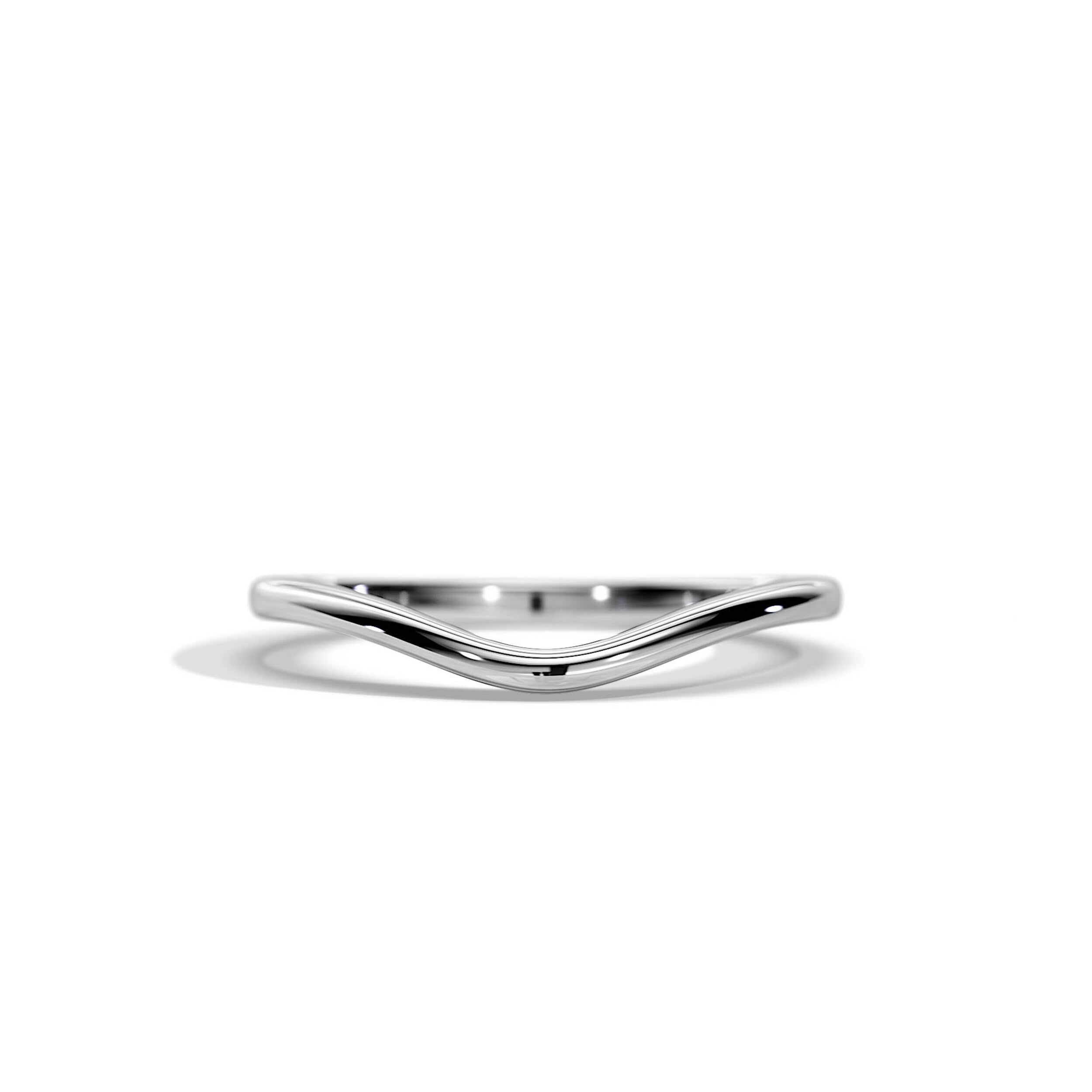 Plain Curved Wedding Band