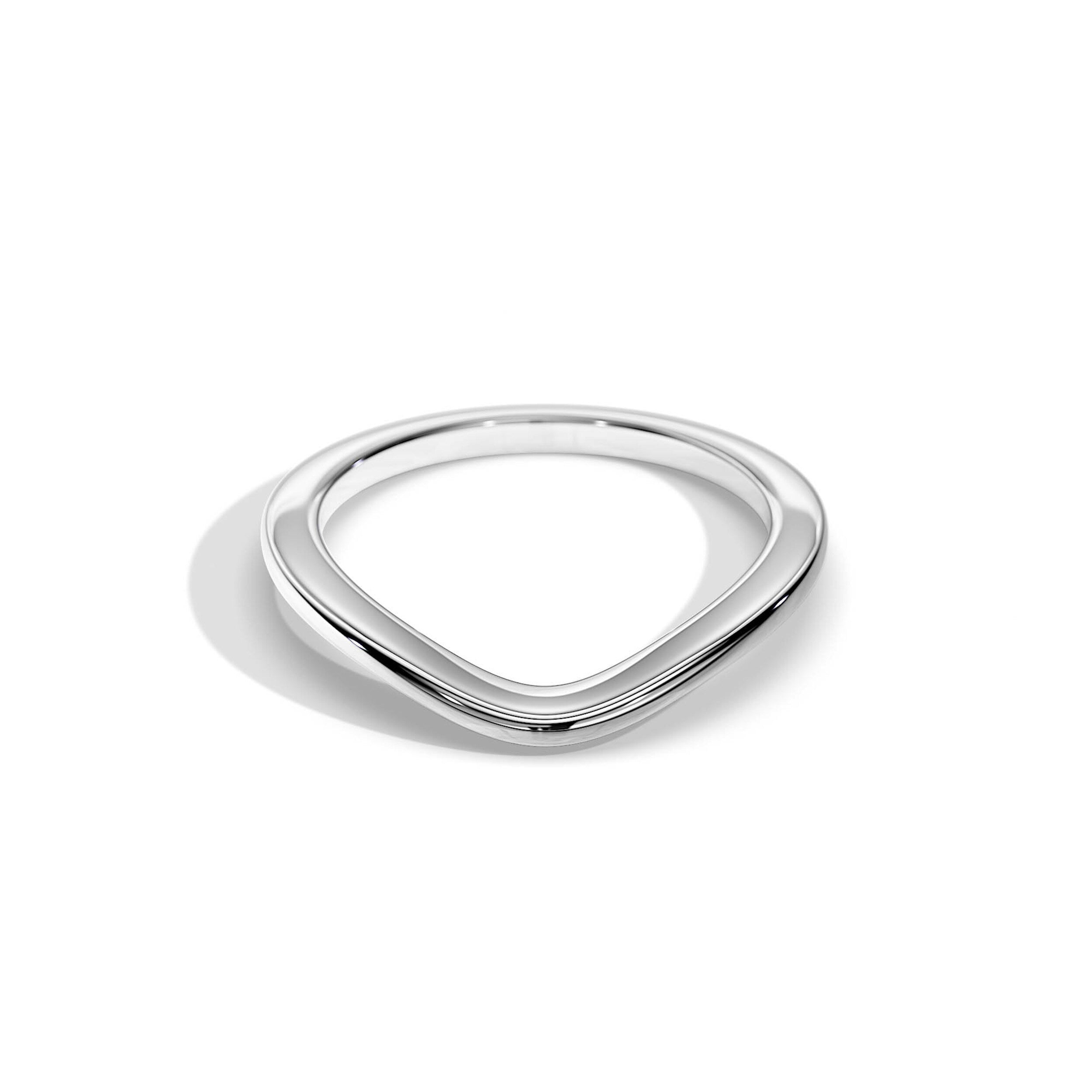 Plain Curved Wedding Band