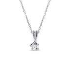 0.50 CT Round Moissanite Diamond Solitaire Pendent Necklace