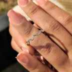 Baguette Cut Wedding Band With Zic Zac Style