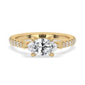 Marquise Cut Diamond Ring in East to West Setting