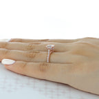1.33CT Oval Cut Hidden Halo Moissanite Engagement Ring