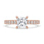 Rose Gold Lab Grown Cushion Cut Diamond Ring