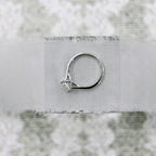 1.0 CT Princess Cut Moissanite Solitaire Style Engagement Ring
