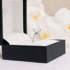 2.25 CT Round Moissanite Solitaire Setting Engagement Ring