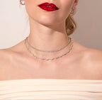 Round Cut Moissanite Diamond Tennis Necklace