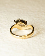 1.0-3.0 CT Pear ⁠Cut Lab Grown Diamond Unique  Engagement Ring