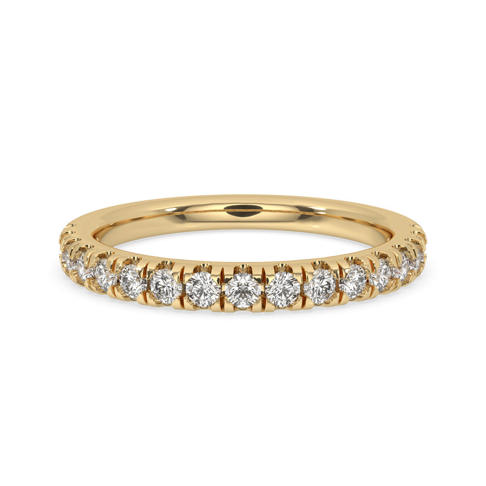 Simple Wedding Band - Half Eternity Main image