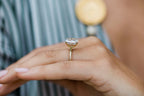 4.65 CT Cushion Cut Moissanite Solitaire Engagement Ring