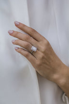 3.50 CT Radiant Moissanite Halo Pave Setting Engagement Ring