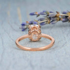 2.0 CT Oval Cut Moissanite Pave Engagement Ring